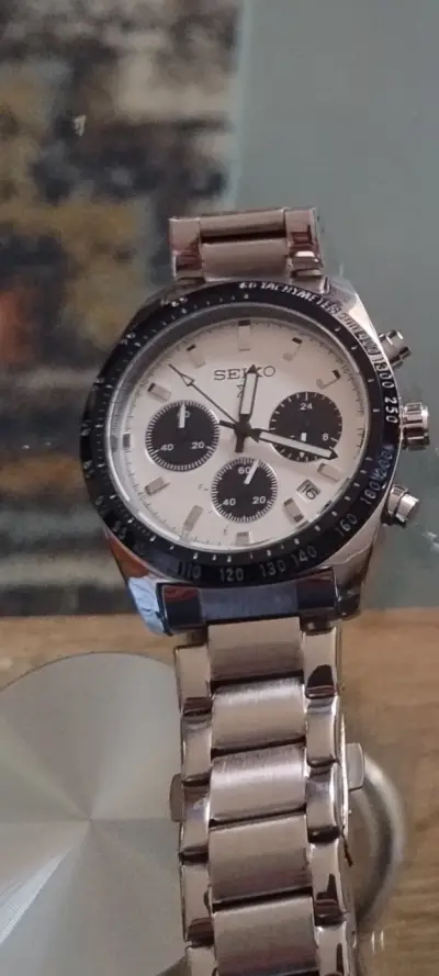 Reloj Seiko cronógrafo de acero inoxidable - miniatura 1