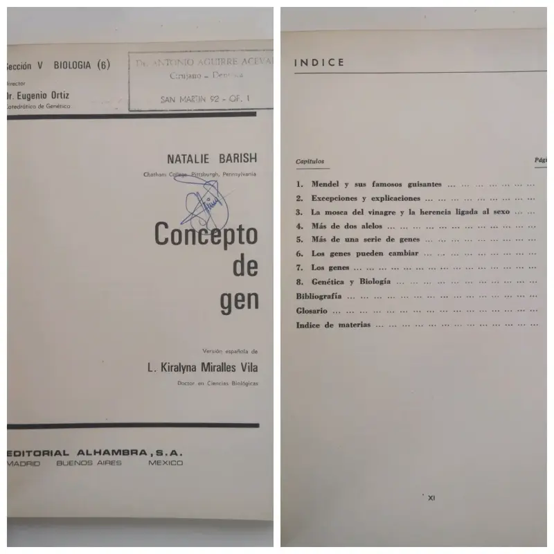 Set de libros de biología Editorial Alhambra - 3