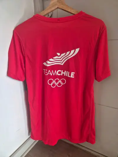 Polera Running Hombre New Balance Team Chile Roja - miniatura 3