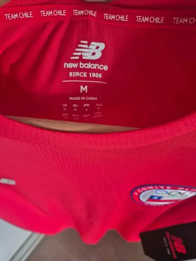 Polera Running Hombre New Balance Team Chile Roja - miniatura 4