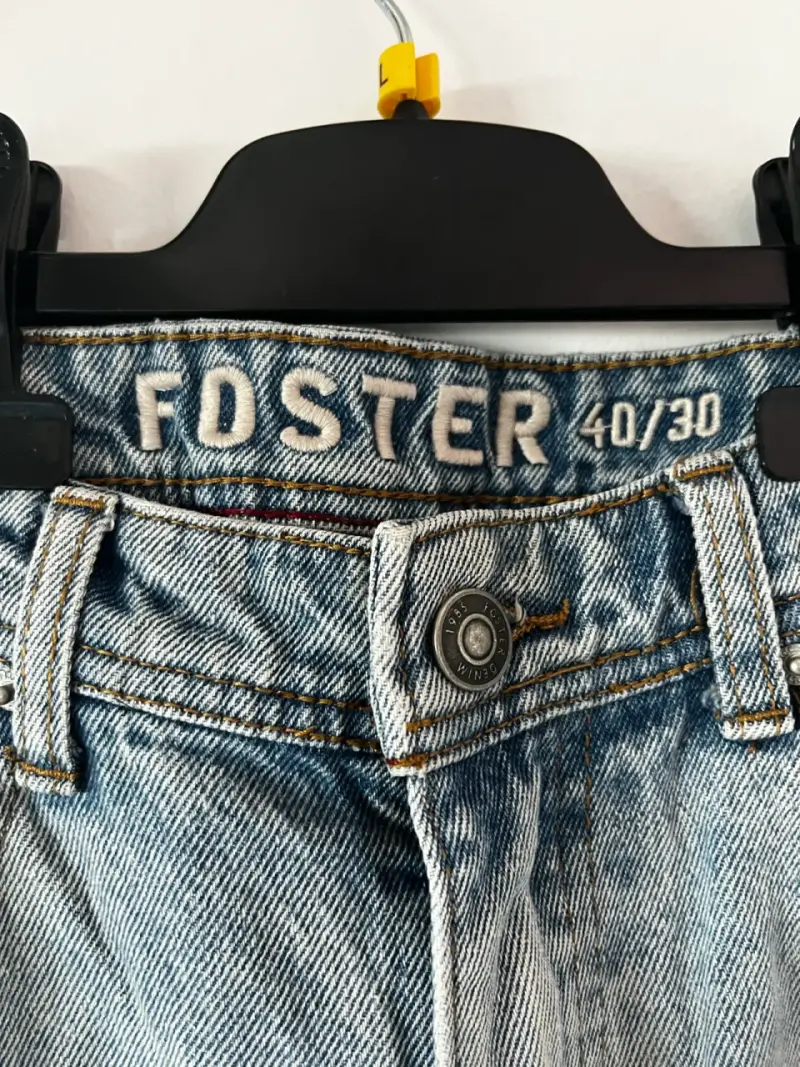 Jeans Foster Hombre Talla 40/30 Azul Claro - 3