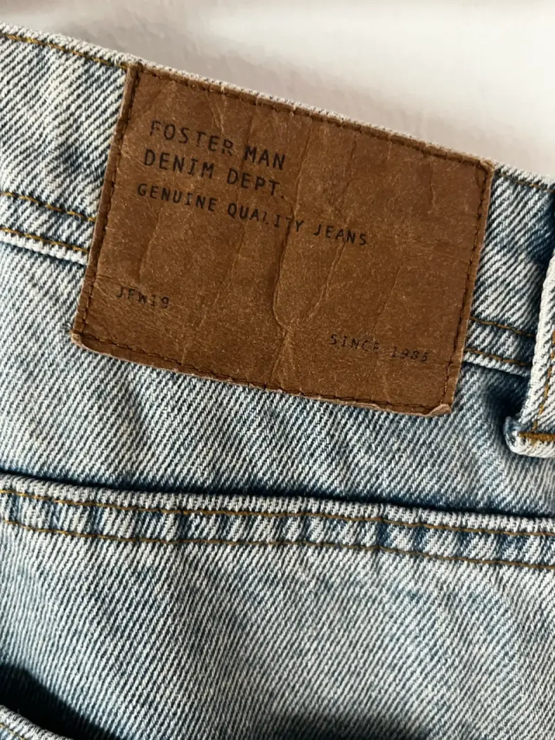 Jeans Foster Hombre Talla 40/30 Azul Claro - 4