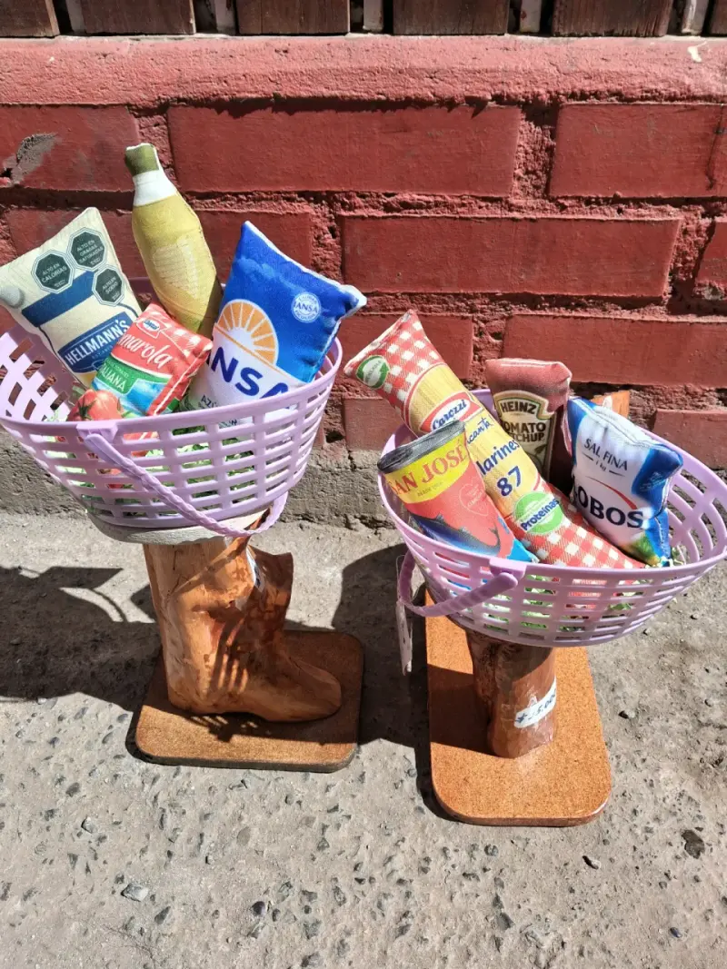 Set de juguetes de tela con diseño de alimentos - 3