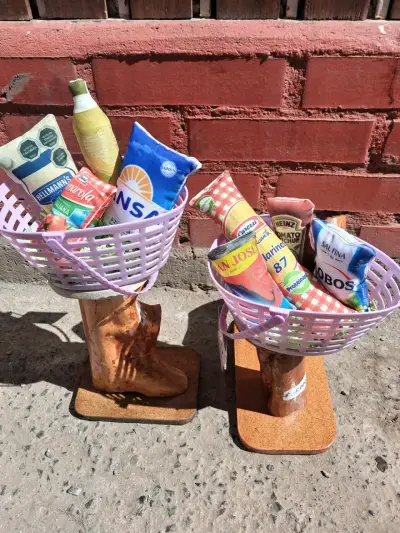 Set de juguetes de tela con diseño de alimentos - miniatura 3