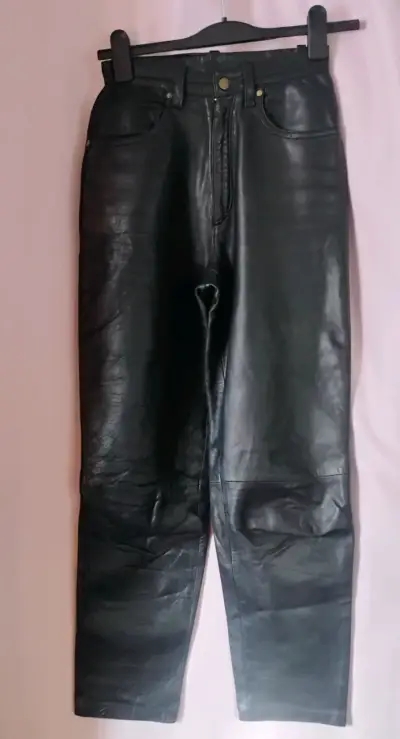 Pantalones de mujer cuero Barrel - miniatura 1