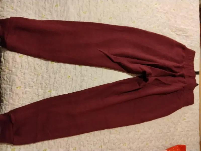 Pantalones deportivos burdeos - 2