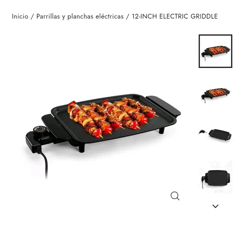 Plancha Eléctrica Holstein 30 cm para Cocinar - 2