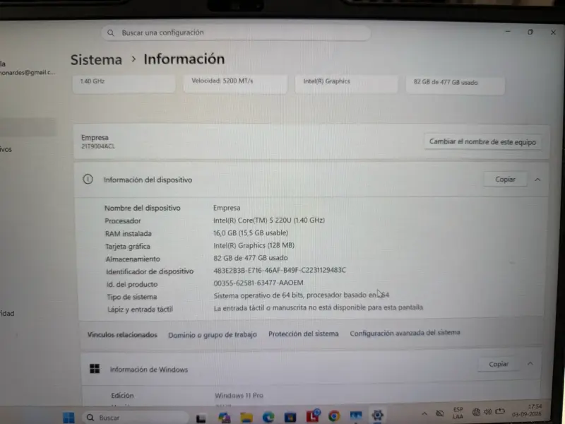Laptop Lenovo ThinkPad con Intel Core i5 y 16GB RAM - 2