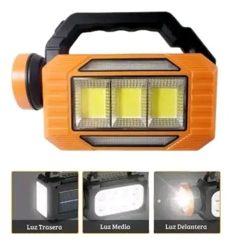 Lámpara solar portátil para camping con panel USB - 3