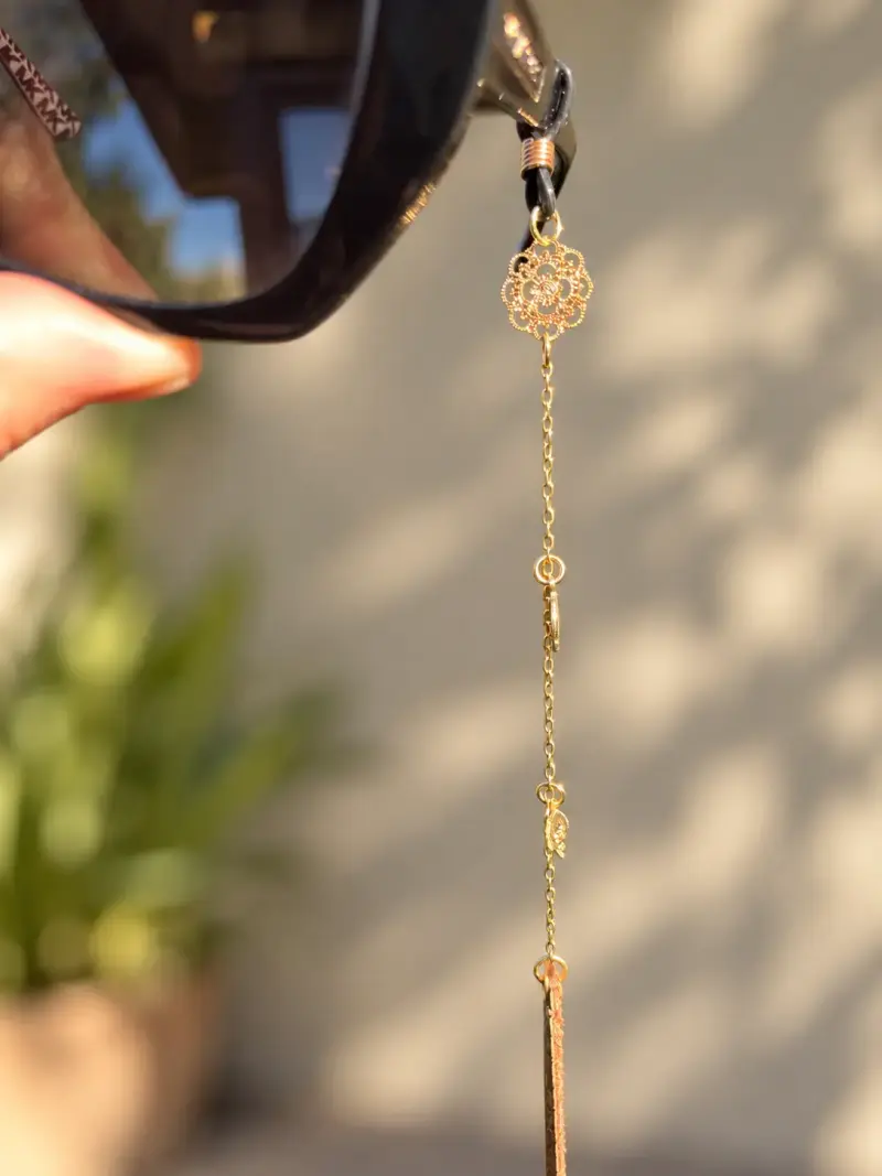 Strap para lentes de cuero natural - 2