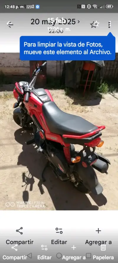 Moto Honda Navi como nueva - miniatura 1