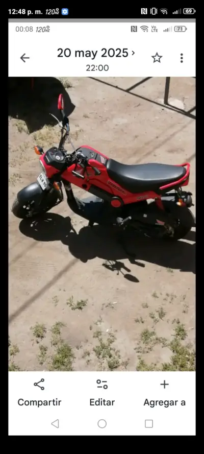 Moto Honda Navi como nueva - miniatura 2