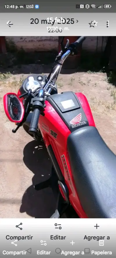 Moto Honda Navi como nueva - miniatura 3
