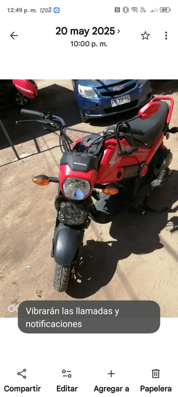 Moto Honda Navi como nueva - 4