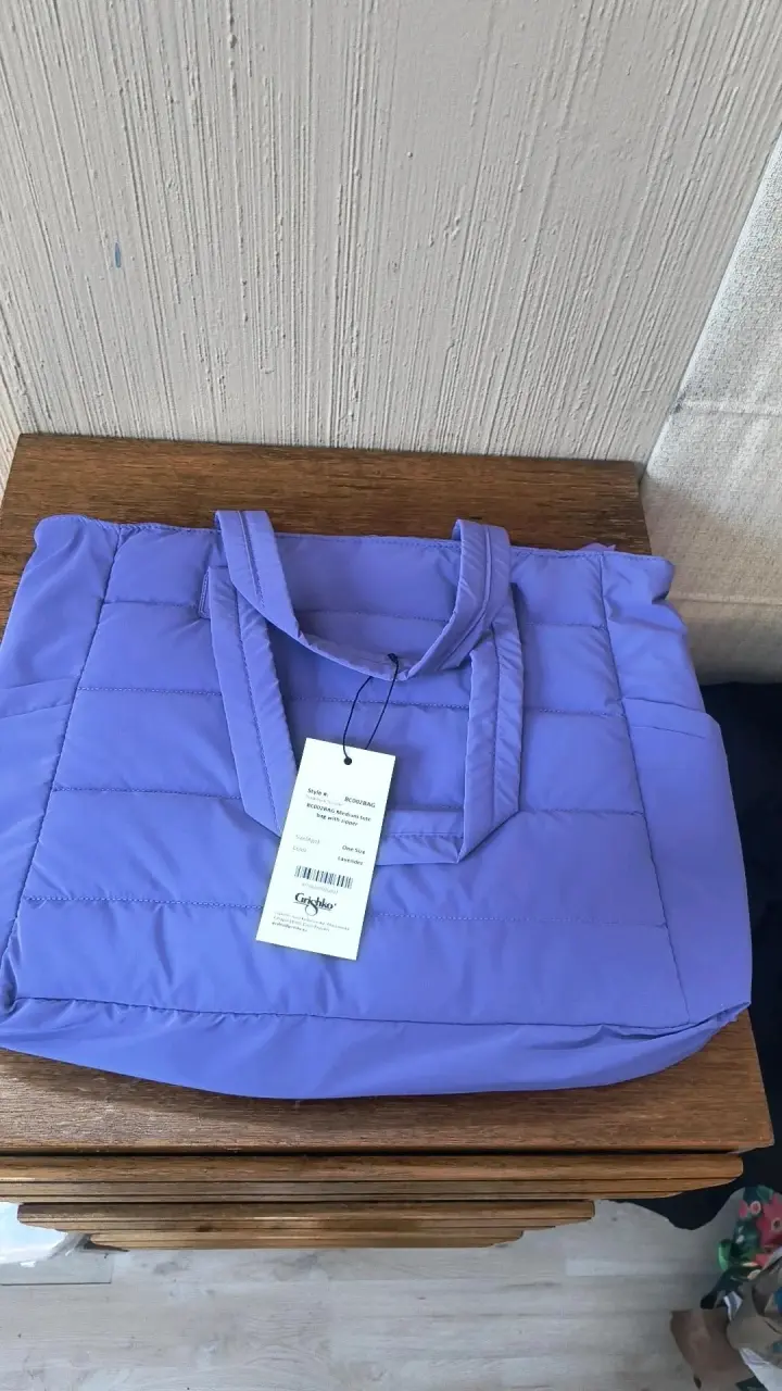 Bolso acolchado morado Grishko - 3