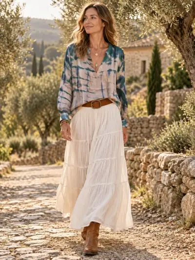 Blusa estampada tie-dye Rapsodia - miniatura 1