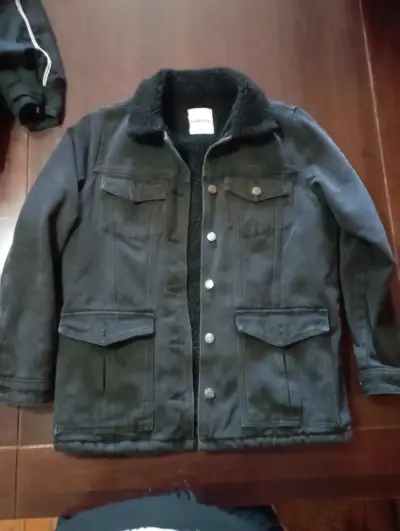 Chaqueta mezclilla negra marca Barbados - miniatura 1