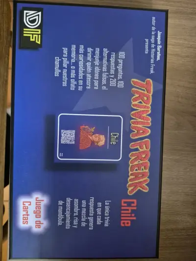 Juego de cartas Trivia Freak Chile - miniatura 1