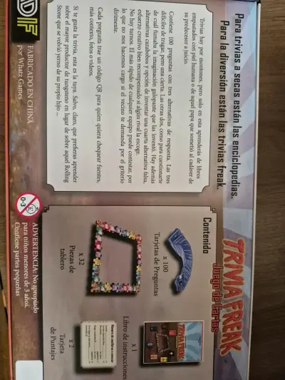 Juego de cartas Trivia Freak Chile - miniatura 2