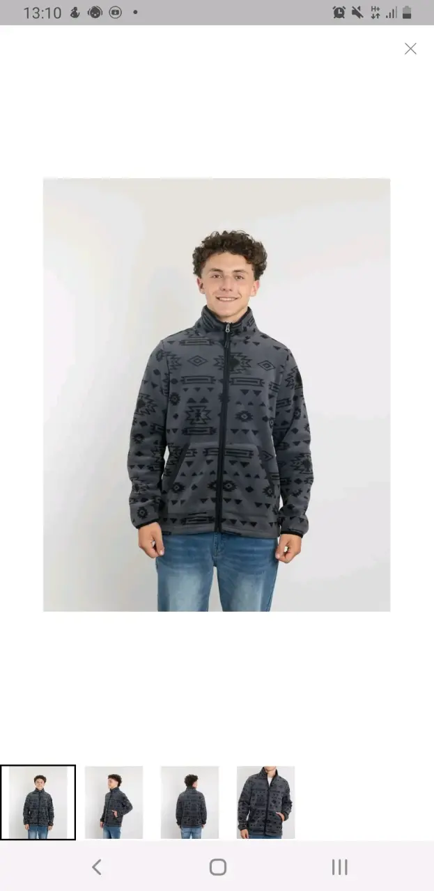 Chaqueta con capucha bicolor para hombre - 5