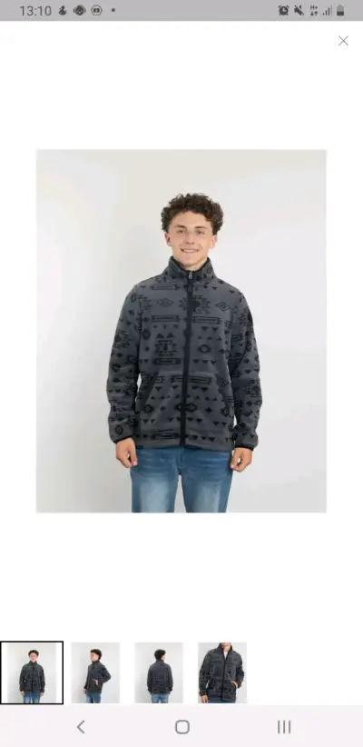 Chaqueta con capucha bicolor para hombre - miniatura 5