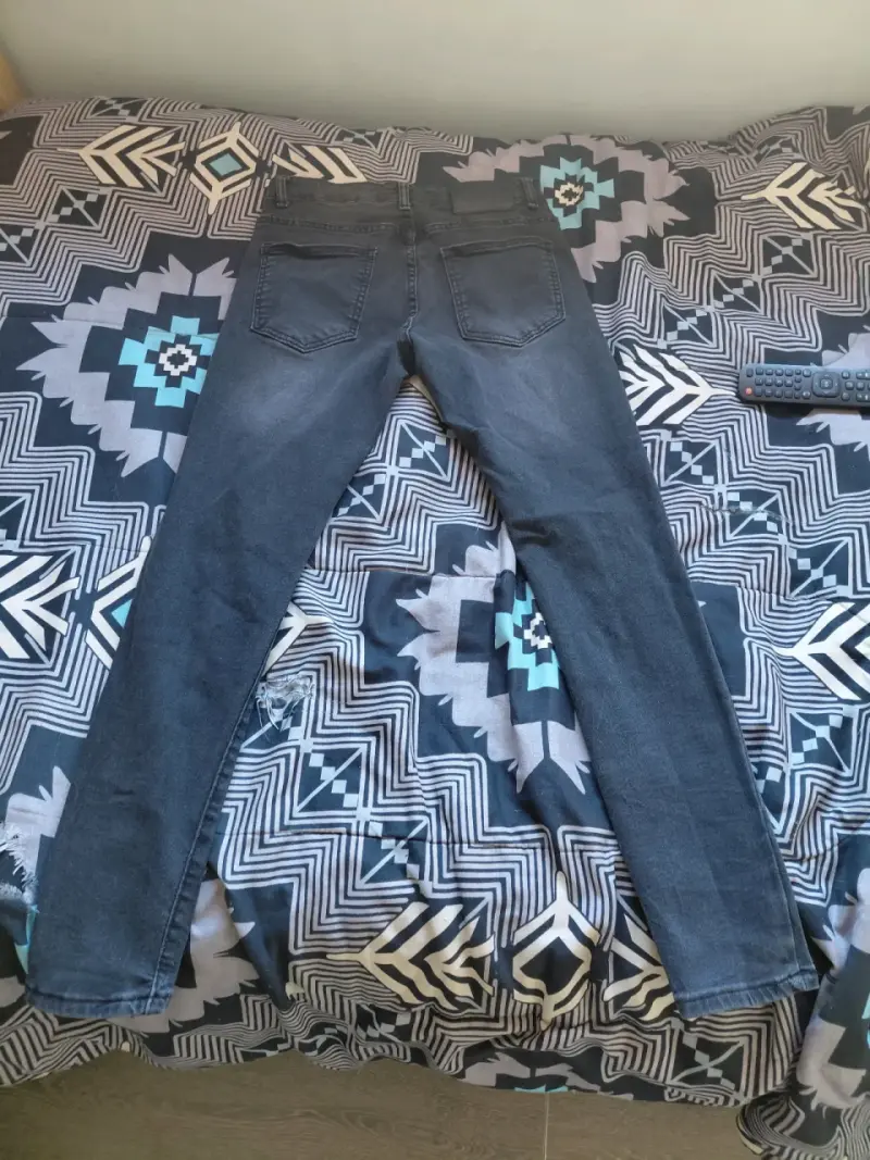 Jeans negros desgastados para hombre Hustler - 2