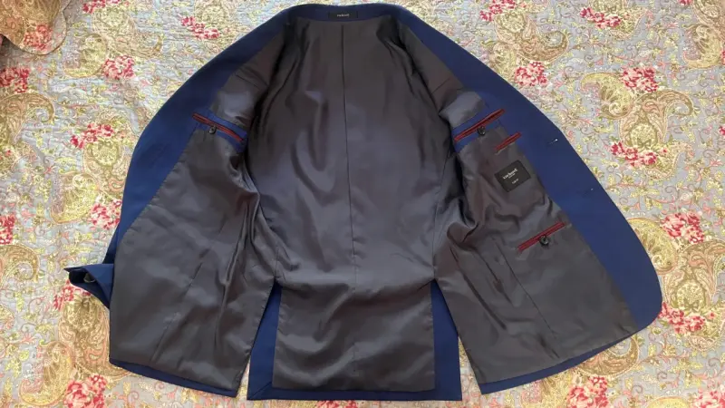 Terno / Traje Cacharel Slim Fit Azul rey (1 uso) - 3