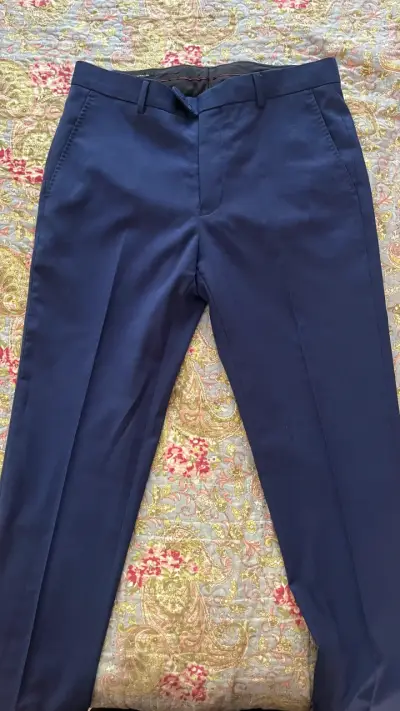 Terno / Traje Cacharel Slim Fit Azul rey (1 uso) - miniatura 5