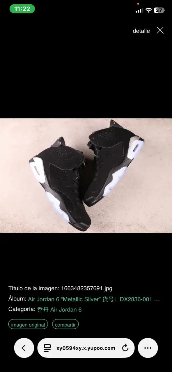 Jordan retro 6 metallic silver - 2