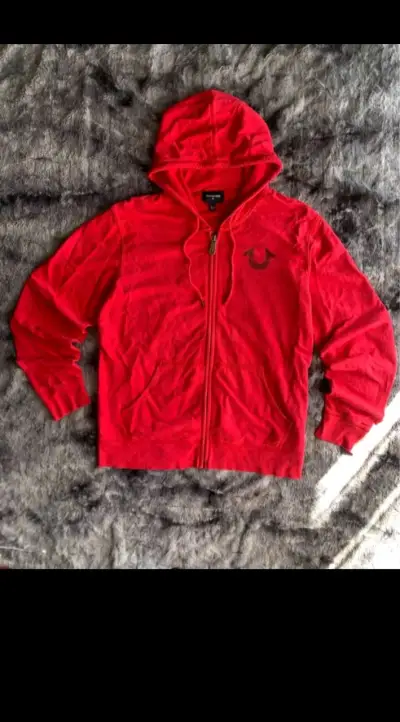 Polerón rojo con capucha True Religion - miniatura 1