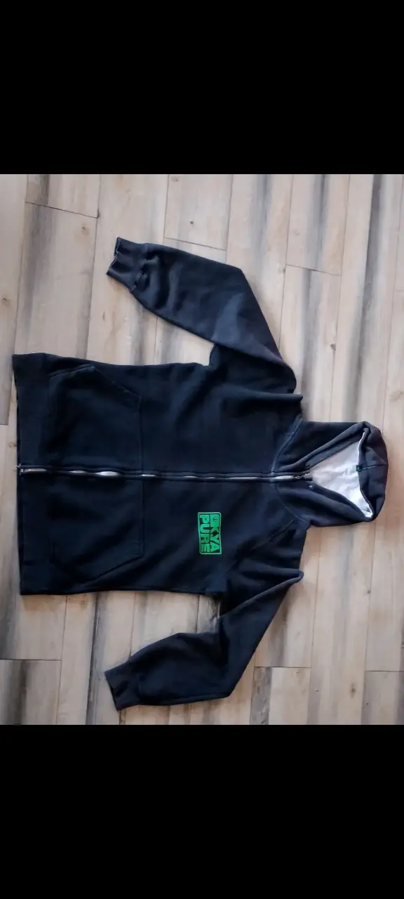 Polerón con capucha negro Kyapure talla M - 2