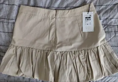 Falda beige con volantes Sybilla talla M - miniatura 2