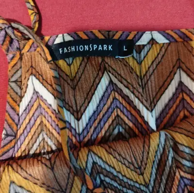 Enterito corto estampado zigzag FashionSpark - miniatura 2