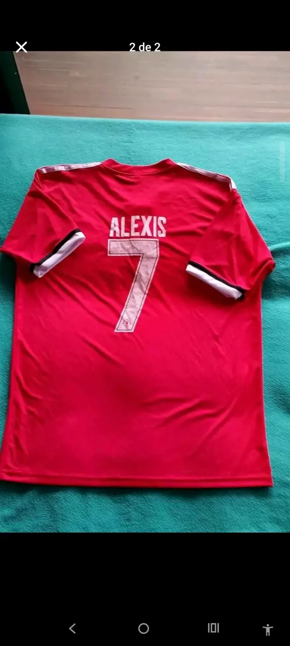 Camiseta Manchester United Roja Alexis 7 - 2