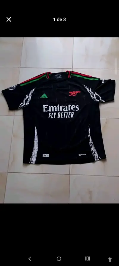 Camiseta Adidas Arsenal Trossard 19 Negra - miniatura 1