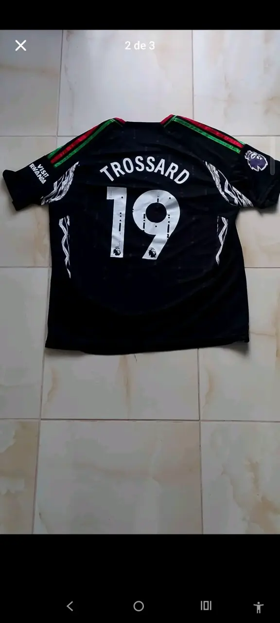Camiseta Adidas Arsenal Trossard 19 Negra - 2