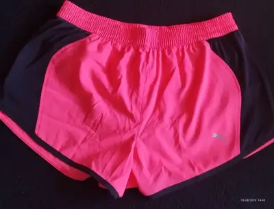 Shorts deportivos mujer Puma rosado - miniatura 1