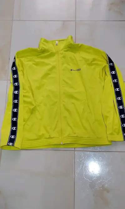 Chaqueta deportiva amarilla Champion con cierre - miniatura 1