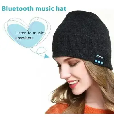 Gorro Bluetooth Negro con Auriculares Integrados - miniatura 2