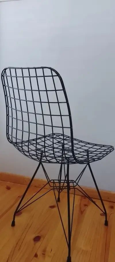 Silla metal diseño internacional Harry Bertoia - miniatura 2
