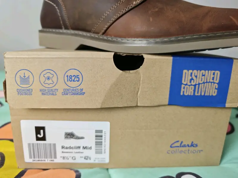Botines de cuero marrón Clarks Radcliff Mid - 2