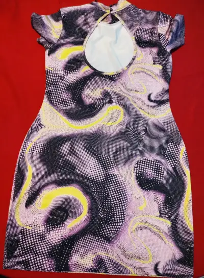 Vestido Fiorucci con diseño psicodélico - miniatura 1
