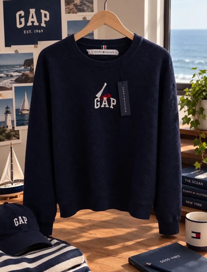 Polerón gris Tommy Hilfiger con logo bordado - 2