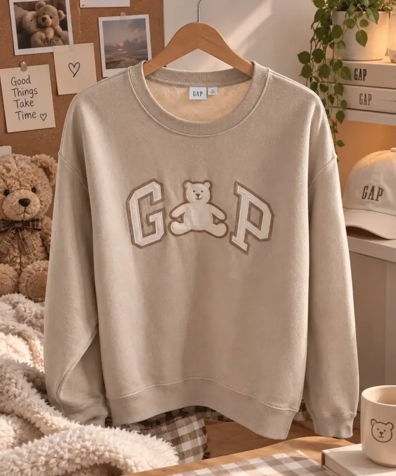 Polerón gris Tommy Hilfiger con logo bordado - 4