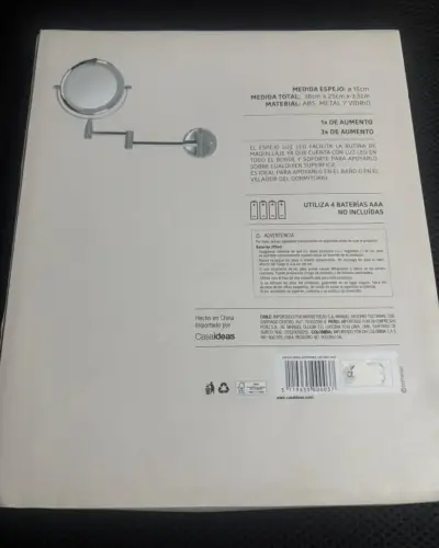 Espejo de pared extensible LED - miniatura 3