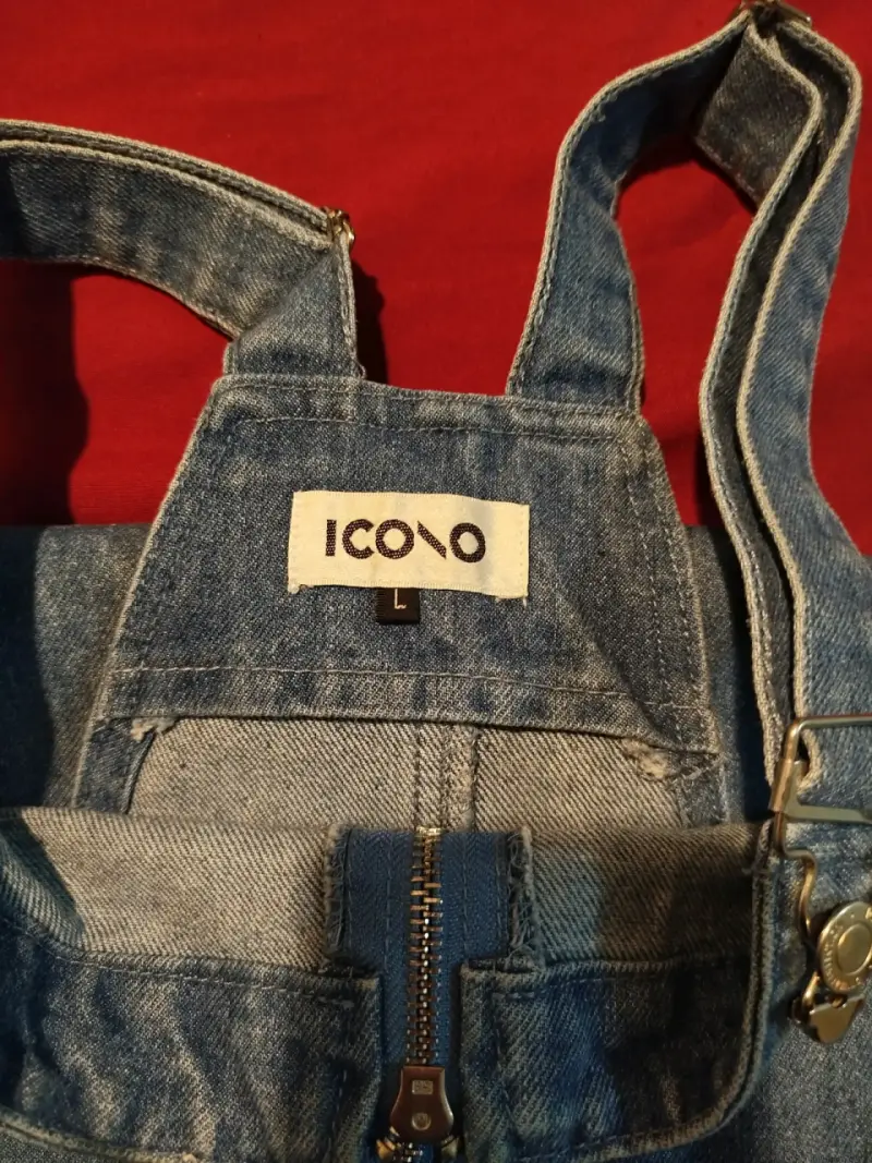 Jumper de mezclilla con tirantes Icono - 2