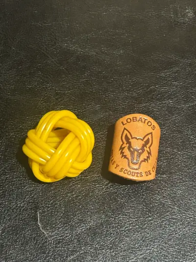 Anillo de cuero Lobatos Scouts de Chile - miniatura 1