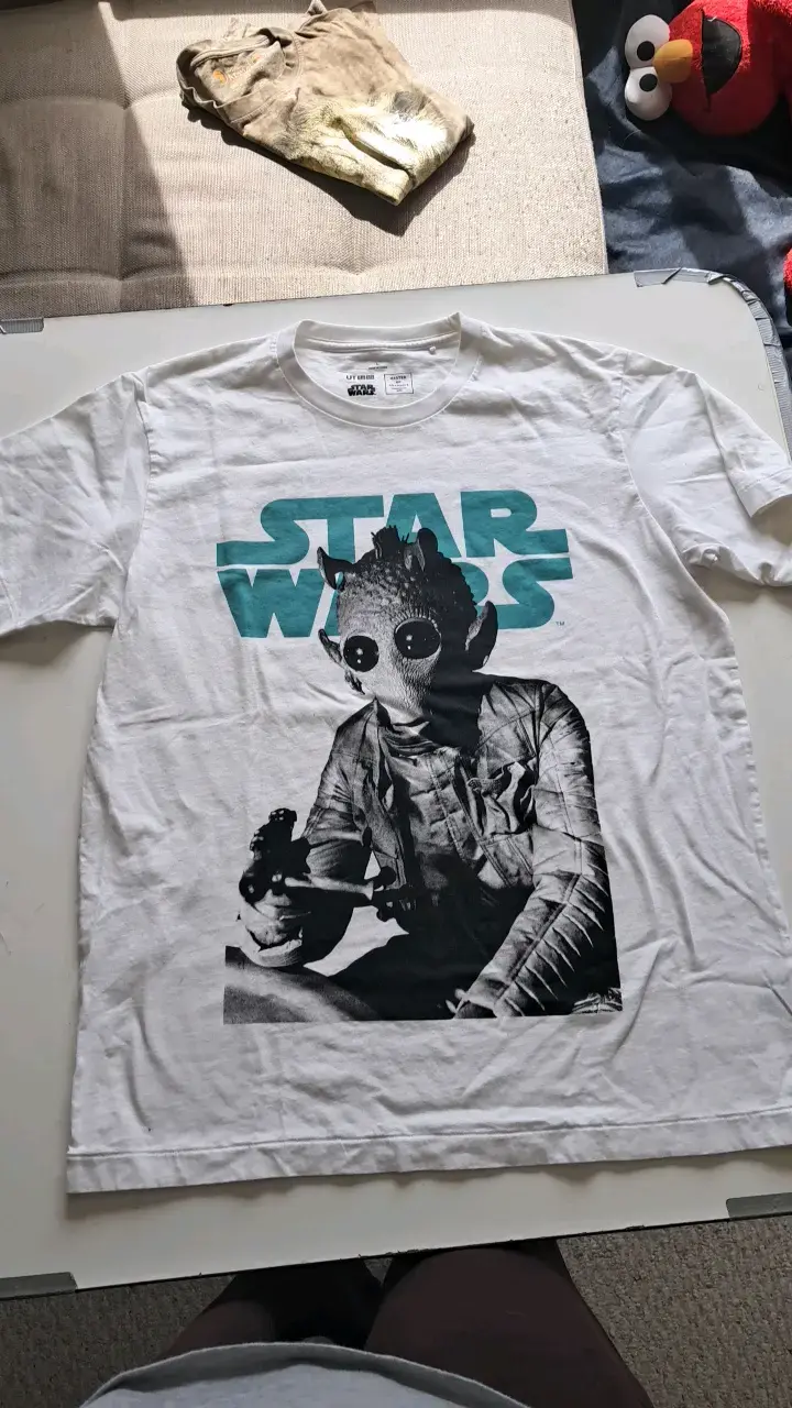 Polera Star Wars USA, Uniqlo Blanca Talla L - 4