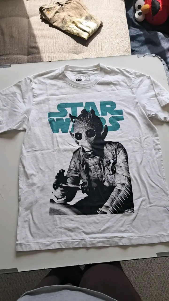 Polera Star Wars USA, Uniqlo Blanca Talla L - 5