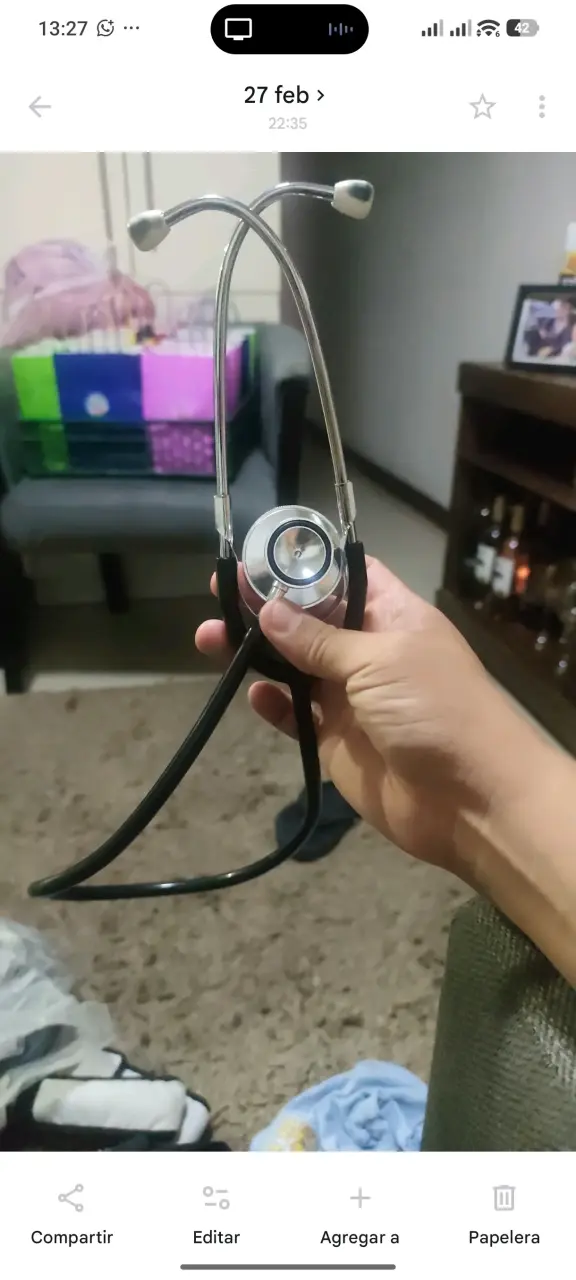 Estetoscopio médico de doble campana